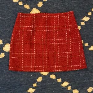 Plaid Mini Skirt